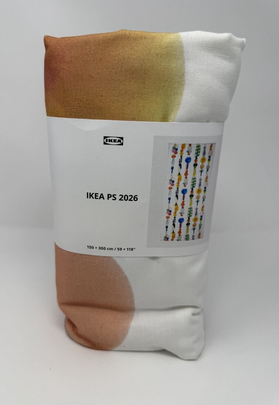 IKEA PS 2026 Pre-cut Fabric White Multicolor Small Pattern-NEW